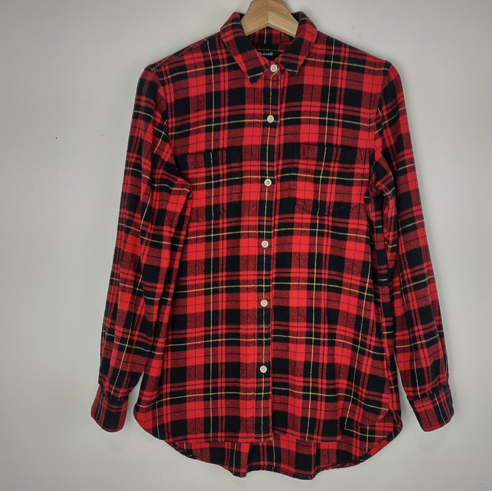 Madewell Classic Ex-Boyfriend Flannel Shirt In Kirtling Plaid - Picture 2 of 16